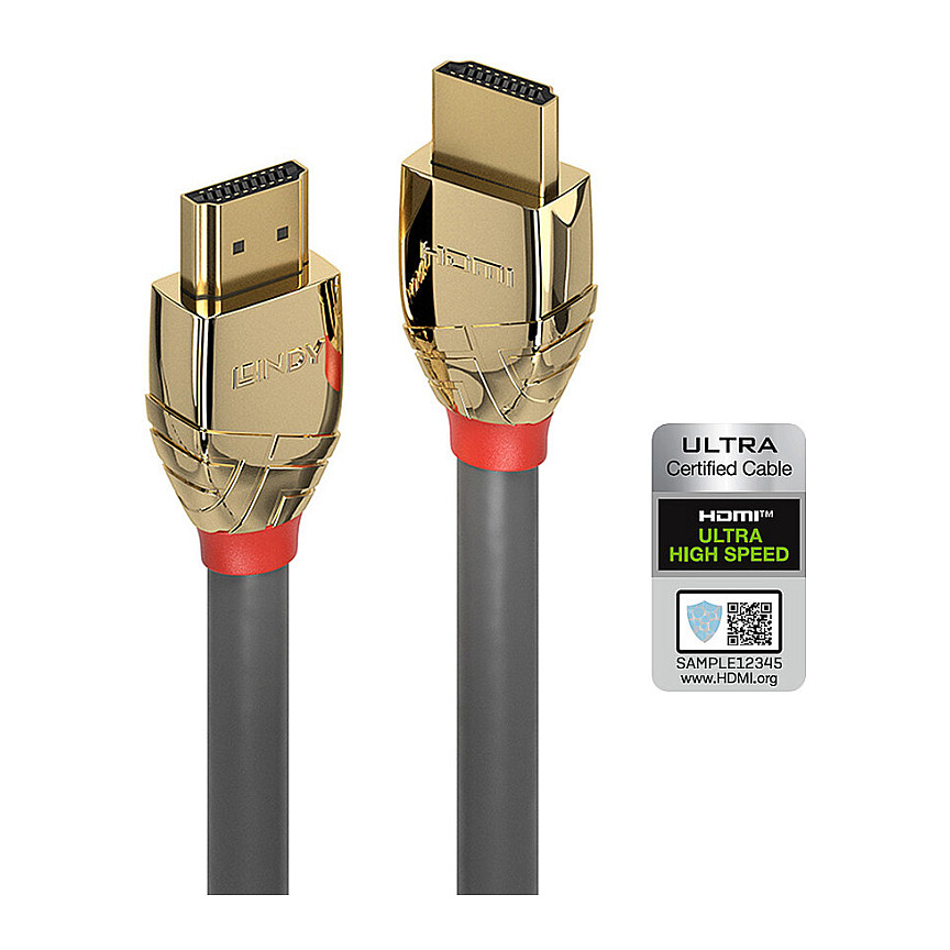 HDMI kabel LINDY Gold Line 2m, Ultra High Speed, 8K@60Hz, 48Gbps-0