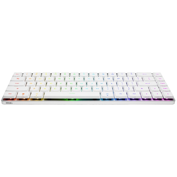 Tipkovnica ASUS ROG Falchion RX Low Profile (RGB LED, bežična, USB, QWERTZ, bijela boja) – internacionalna non HR tipkovnica-8