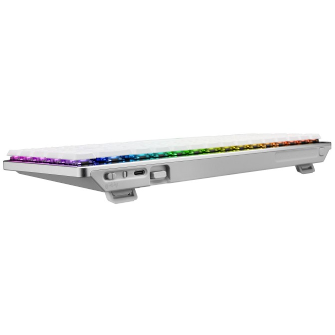 Tipkovnica ASUS ROG Falchion RX Low Profile (RGB LED, bežična, USB, QWERTZ, bijela boja) – internacionalna non HR tipkovnica-10