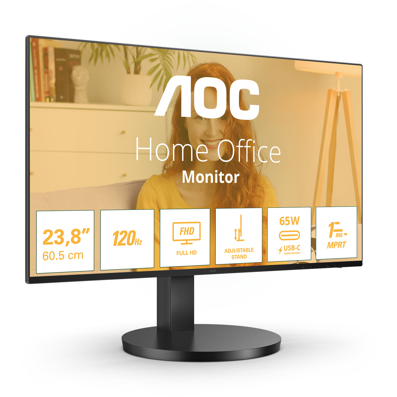 Monitor AOC 24B3CF2 (23,8" IPS, 100Hz, 1920x1080 FHD) crni-6