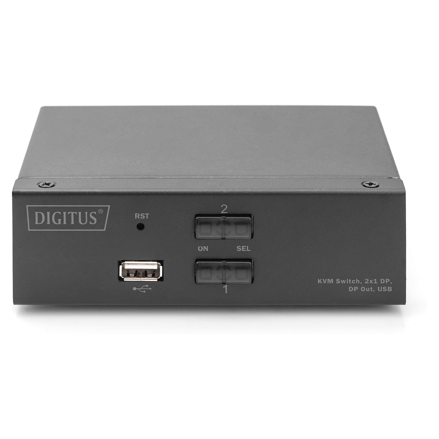 KVM Switch DIGITUS DS-12870 (2-portni, 4K 60Hz, DisplayPort, USB, Audio)-4