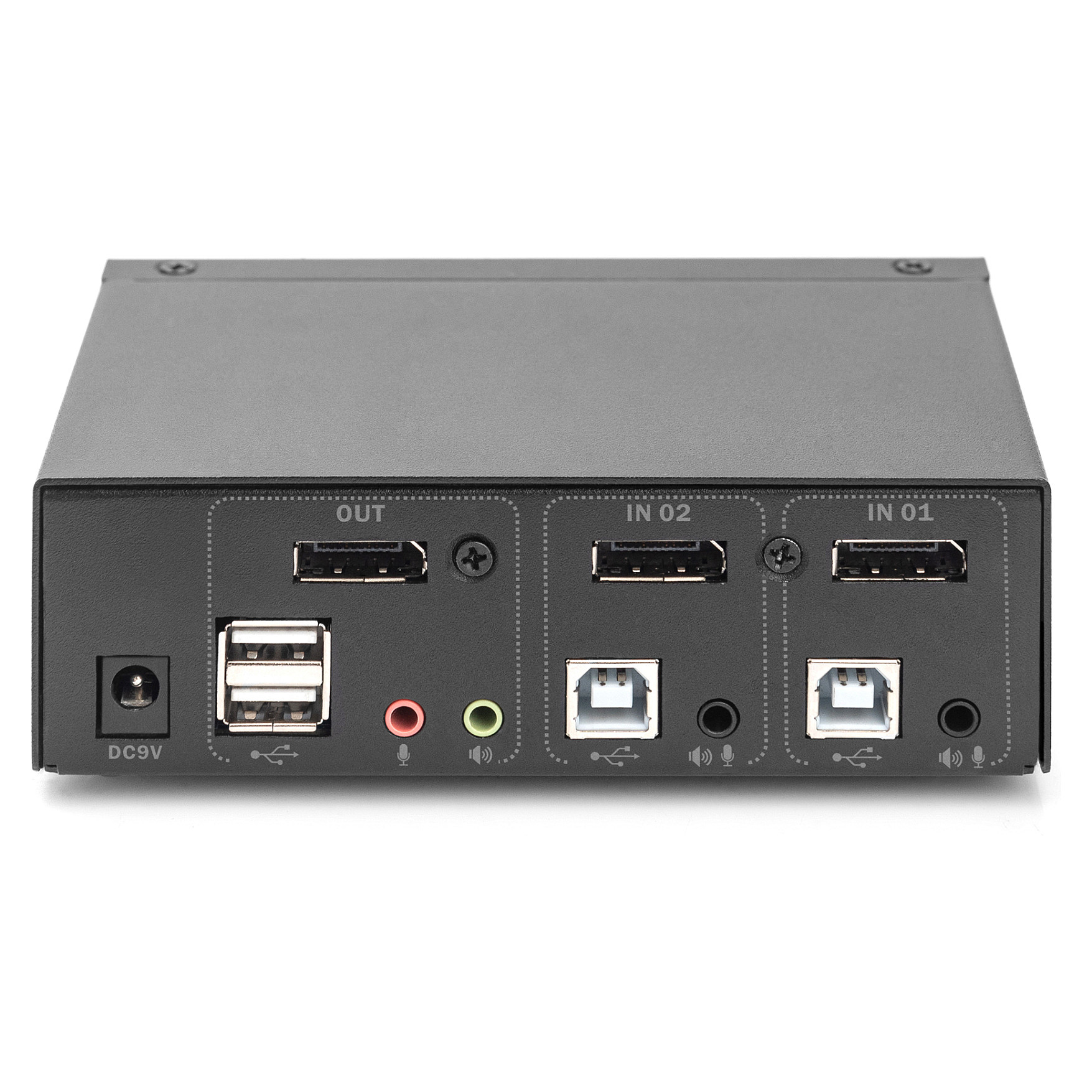KVM Switch DIGITUS DS-12870 (2-portni, 4K 60Hz, DisplayPort, USB, Audio)-5