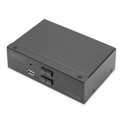 KVM Switch DIGITUS DS-12870 (2-portni, 4K 60Hz, DisplayPort, USB, Audio)-3