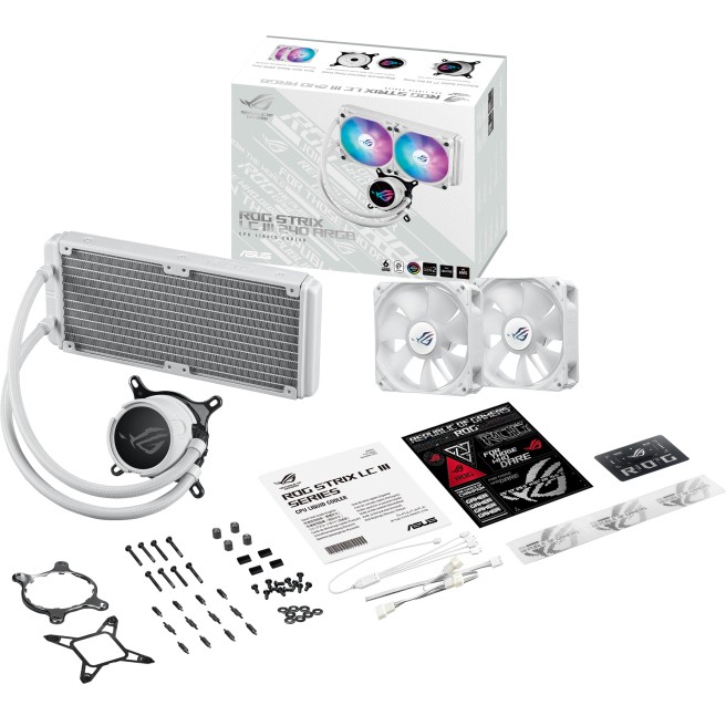 Vodeno hlađenje ASUS ROG STRIX LC III 240 ARGB bijelo-8