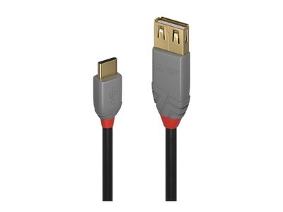 Adapter LINDY Anthra Line USB-C na USB-A (ženski), 15cm