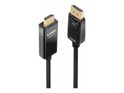 Kabel LINDY aktivni DisplayPort na HDMI 4K 60Hz, 0.5m