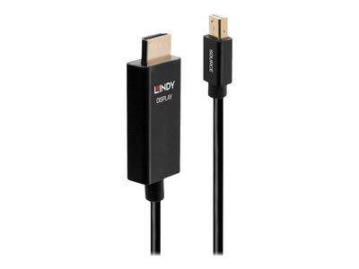 Aktivni adapterski kabel LINDY Mini DisplayPort na HDMI (4K/60Hz, 0.5m)-0