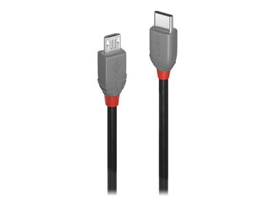 Kabel LINDY Anthra Line USB-C na Micro-USB B 2.0, 0.5m
