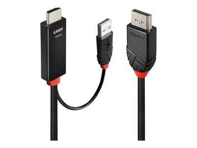 Aktivni adapter kabel LINDY HDMI na DisplayPort 1.2 (1m, 4K 60Hz)-1