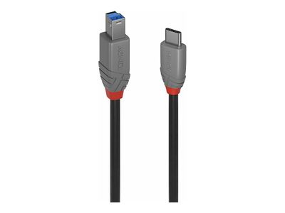 Kabel LINDY Anthra Line USB-C na USB-B 3.2, 2m-0