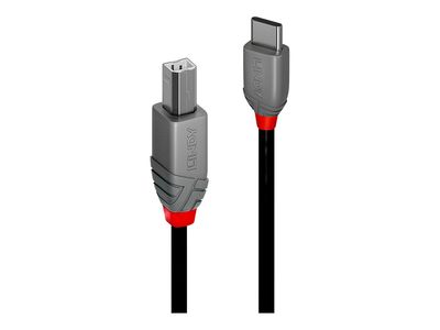 Kabel LINDY USB-C na USB-B 2.0 (3m) Anthra Line-0