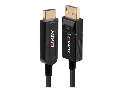 Kabel LINDY hibridni optički DisplayPort 1.2 na HDMI 18G, 4K@60Hz, 30m-0