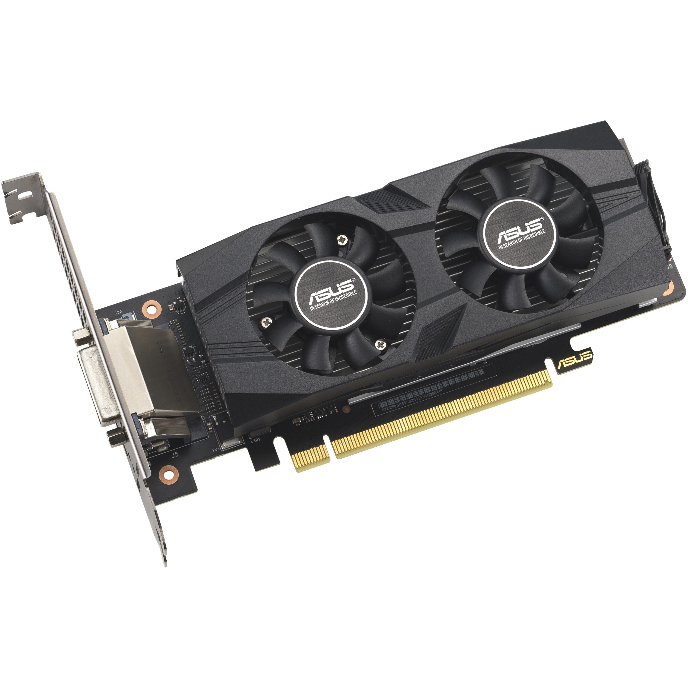 Grafička kartica ASUS GeForce RTX 3050 LP BRK 6GB - OC Edition (6 GB GDDR6 SDRAM, 7680 x 4320, dual fan dizajn, 2. gen Ray Tracing Cores, 3. gen Tensor Cores)-1