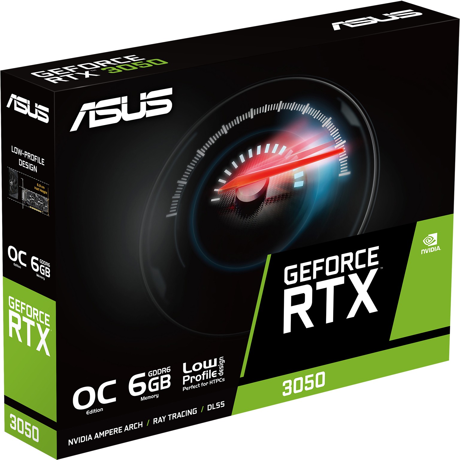 Grafička kartica ASUS GeForce RTX 3050 LP BRK 6GB - OC Edition (6 GB GDDR6 SDRAM, 7680 x 4320, dual fan dizajn, 2. gen Ray Tracing Cores, 3. gen Tensor Cores)-6