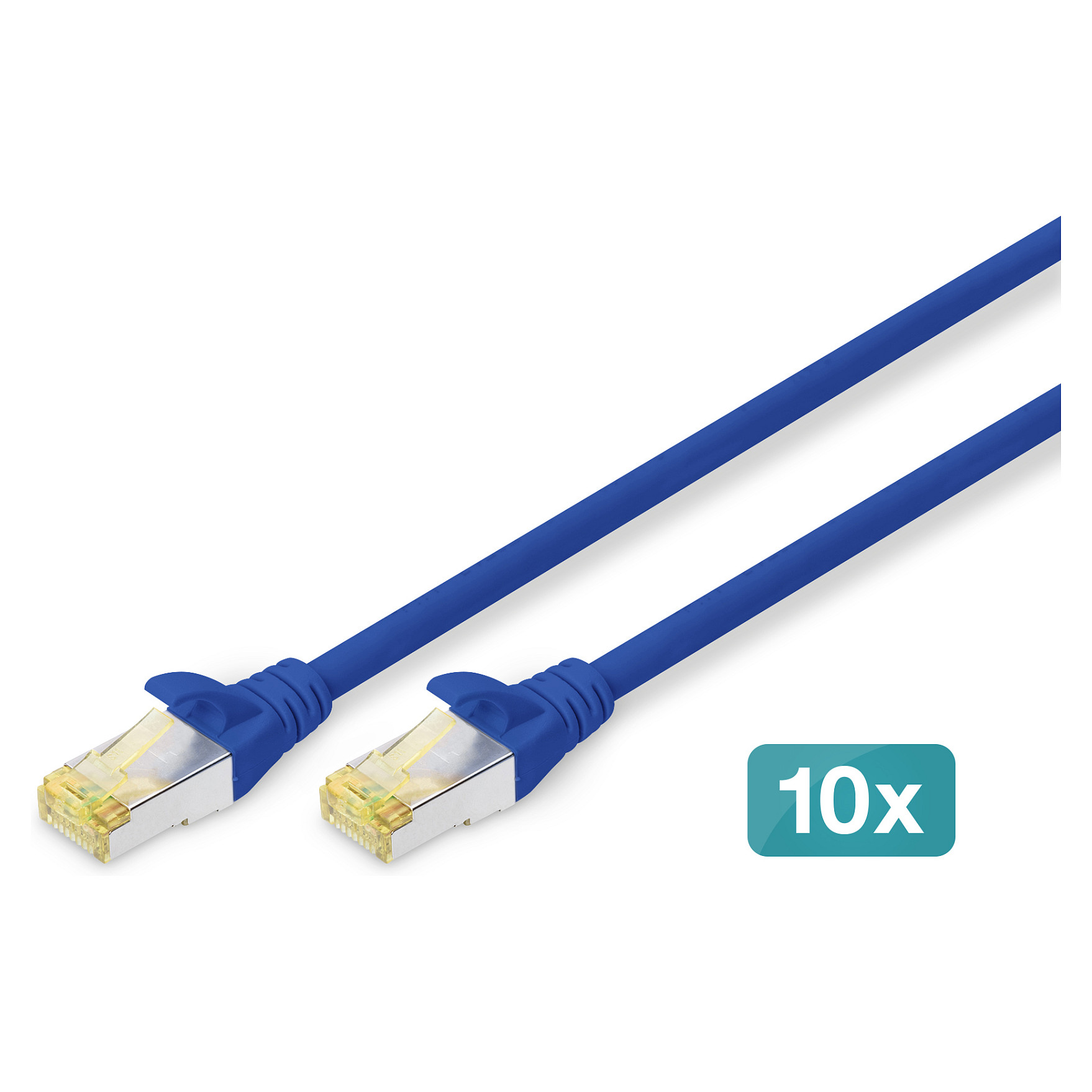 Kabel DIGITUS Cable Digitus Patch Cat6a S/FTP 2m Blue-1