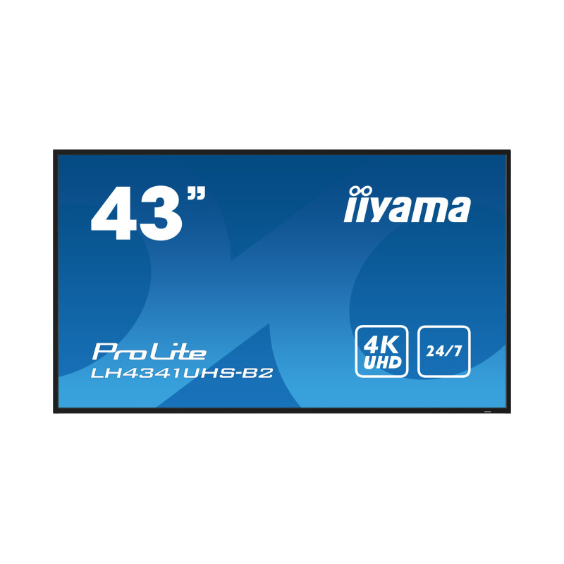 TV IIYAMA LH4341UHS-B2 (43", 4K UHD, IPS, 8ms, 500 cd/m2, VGA, HDMI, 1xUSB-A)-15