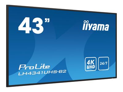 TV IIYAMA LH4341UHS-B2 (43", 4K UHD, IPS, 8ms, 500 cd/m2, VGA, HDMI, 1xUSB-A)-2