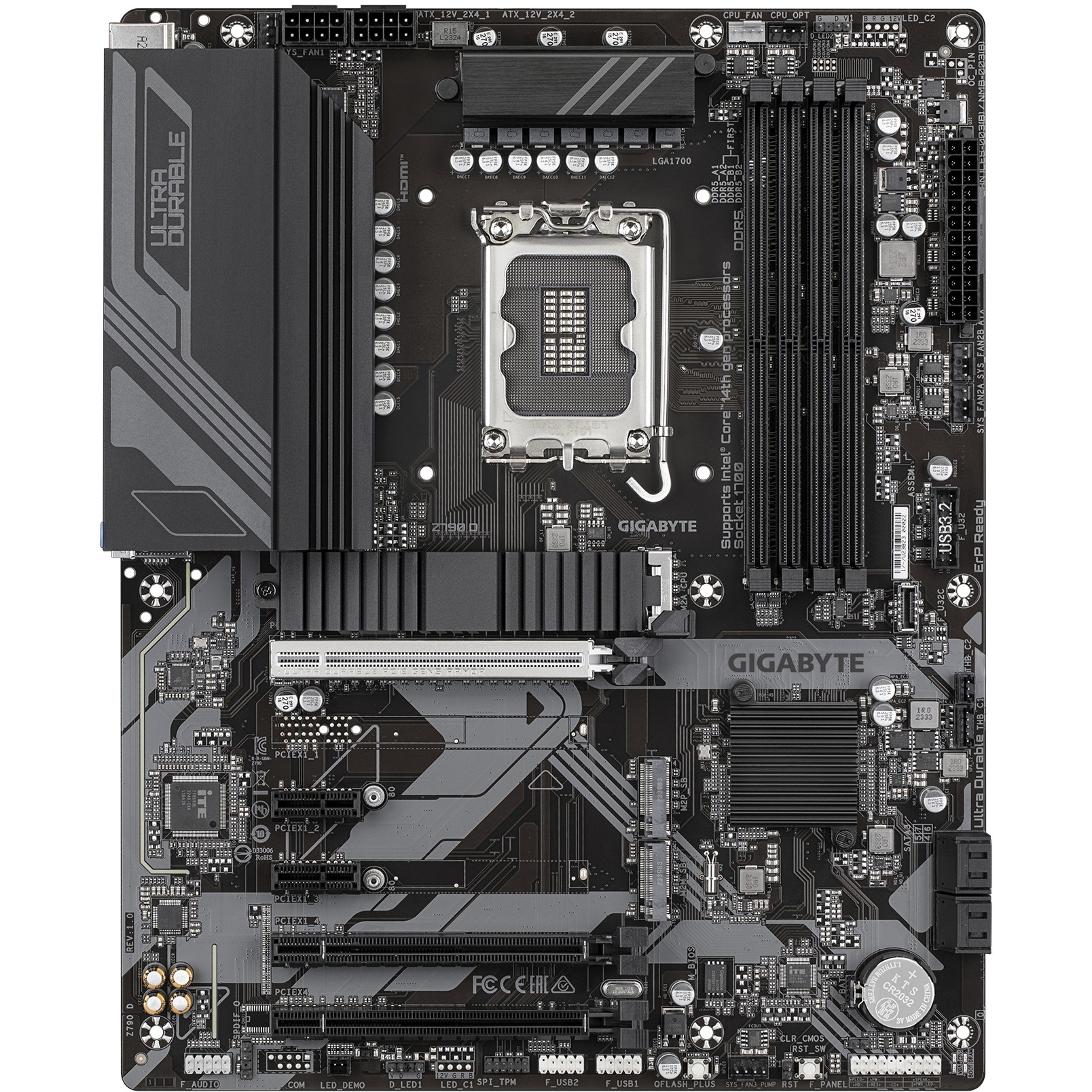 Matična ploča GIGABYTE Z790 D ATX (LGA1700, DDR4, PCIe 5.0, HDMI, DP, USB 3.2, 2.5G LAN)-2