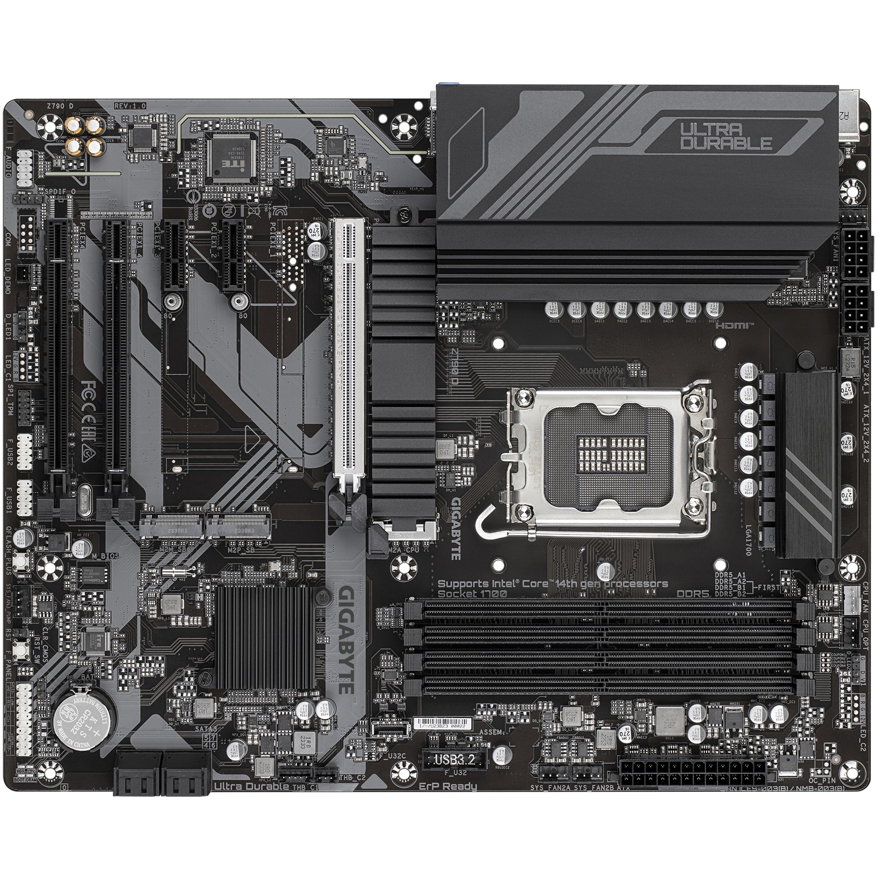 Matična ploča GIGABYTE Z790 D ATX (LGA1700, DDR4, PCIe 5.0, HDMI, DP, USB 3.2, 2.5G LAN)-4