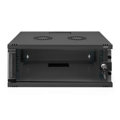 Ormar Digitus SoHo Series - 540 x 400 mm (ŠxD), nesastavljen - 4U (čelična konstrukcija, staklena vrata, otvor za kabele, montažni set)-3
