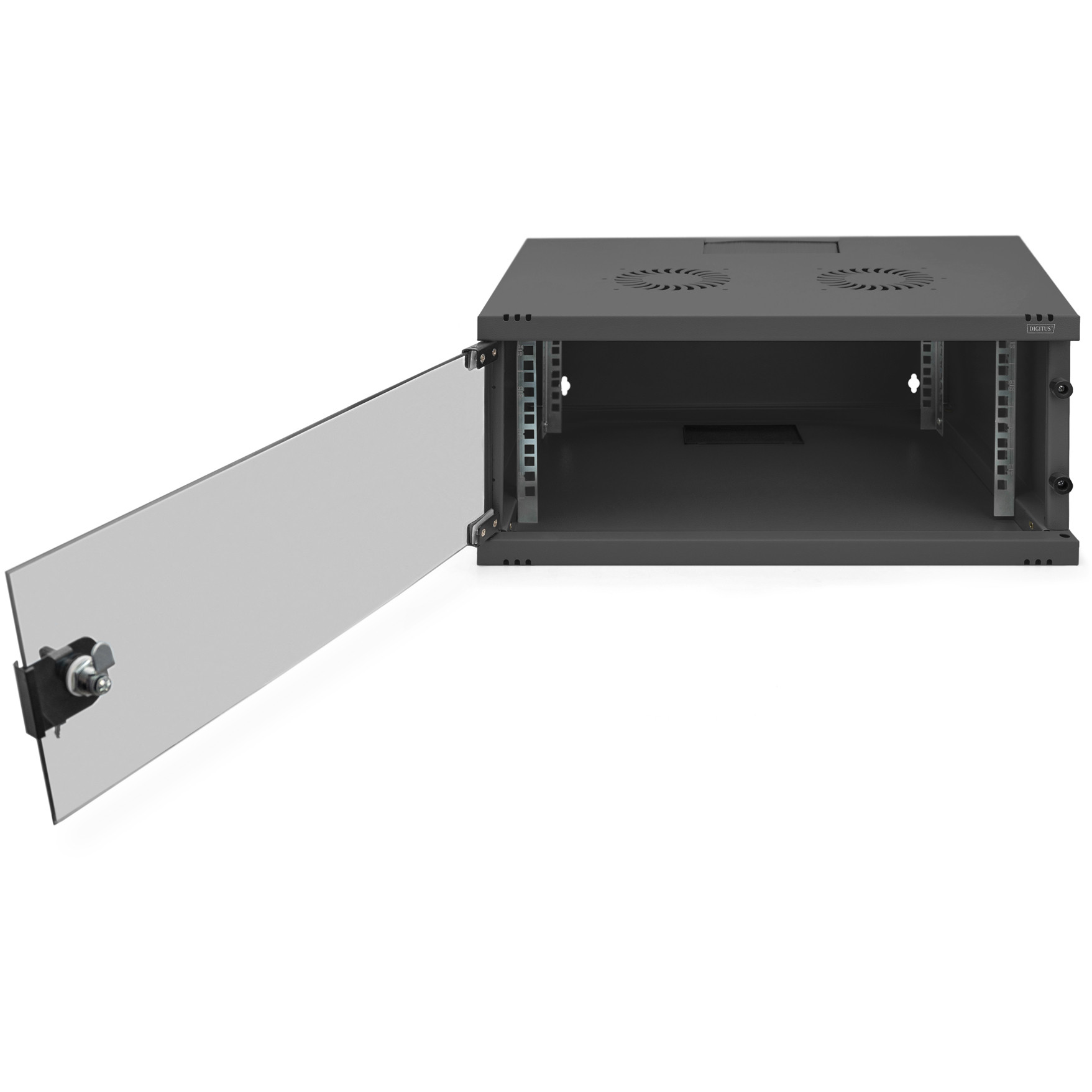 Ormar Digitus SoHo Series - 540 x 400 mm (ŠxD), nesastavljen - 4U (čelična konstrukcija, staklena vrata, otvor za kabele, montažni set)-9