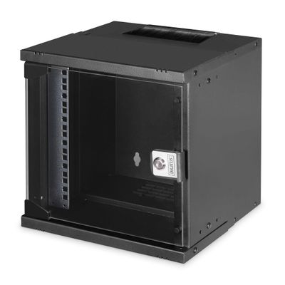 Rack DIGITUS SOHO PRO Series - 6U (čelična konstrukcija, staklena vrata, nosivost do 60 kg, zidna montaža, ventilacijski sustav)-3