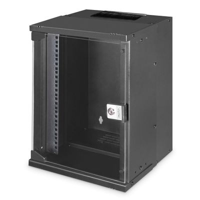 Rack DIGITUS SOHO PRO Series - 9U (čelična konstrukcija, 60 kg nosivost, staklena vrata, ventilacijski sustav)-3