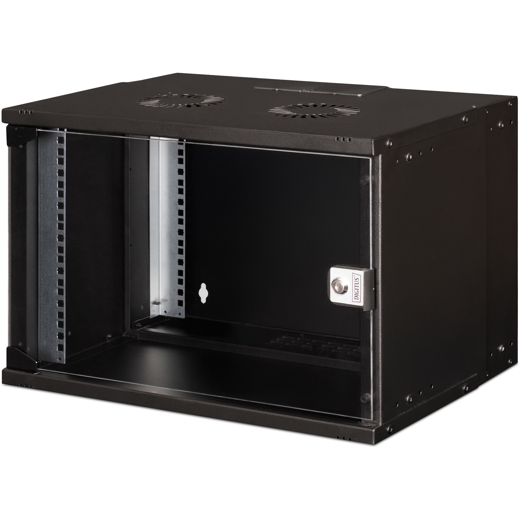 Rack DIGITUS SOHO PRO Series - 7U (zaključavanje staklenih vrata, montaža na zid, ventilacijski sustav, nosivost do 60 kg)-3