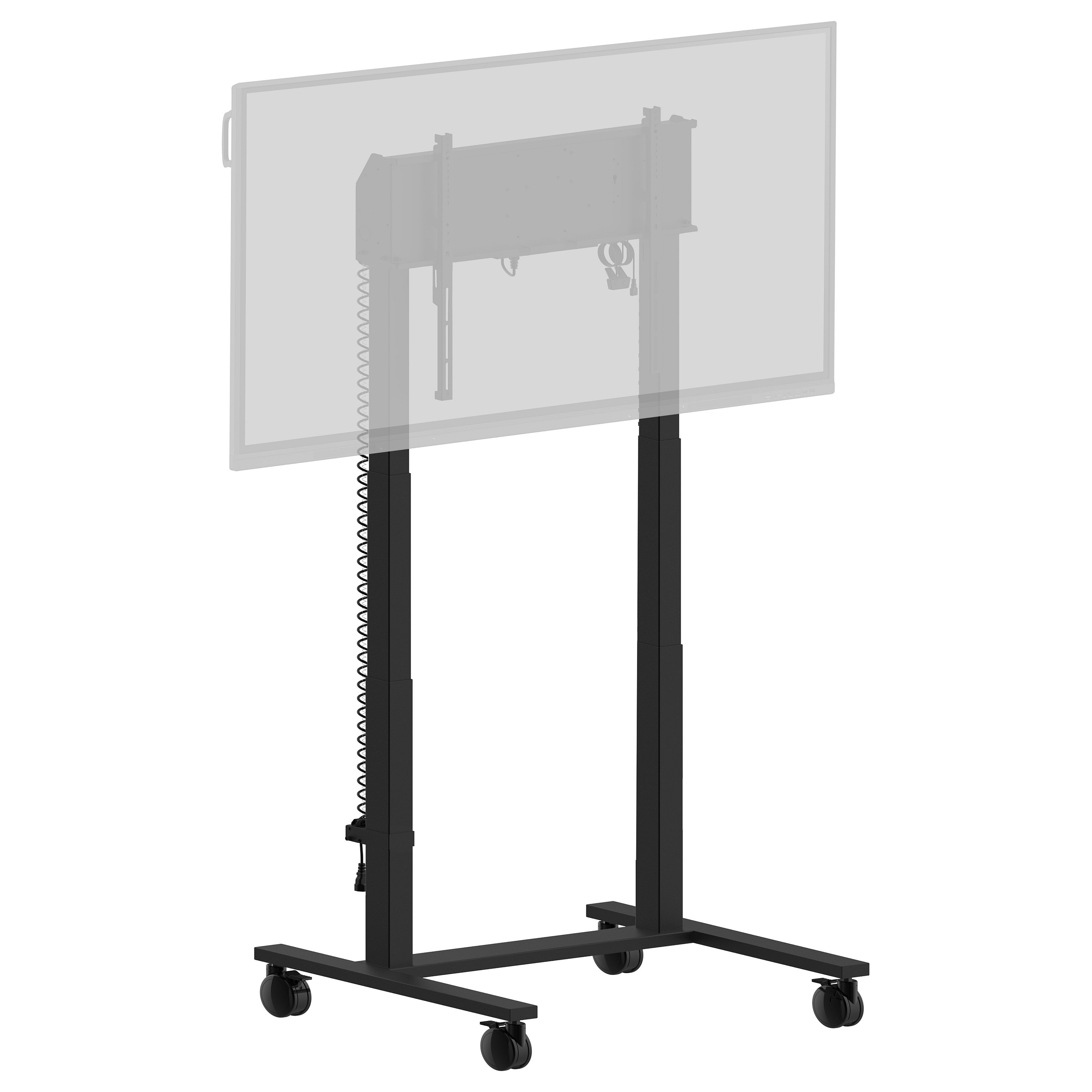 Iiyama MD-CAR2031-B1 cart - double column motorized - for flat panel - with anti-collision - black-3
