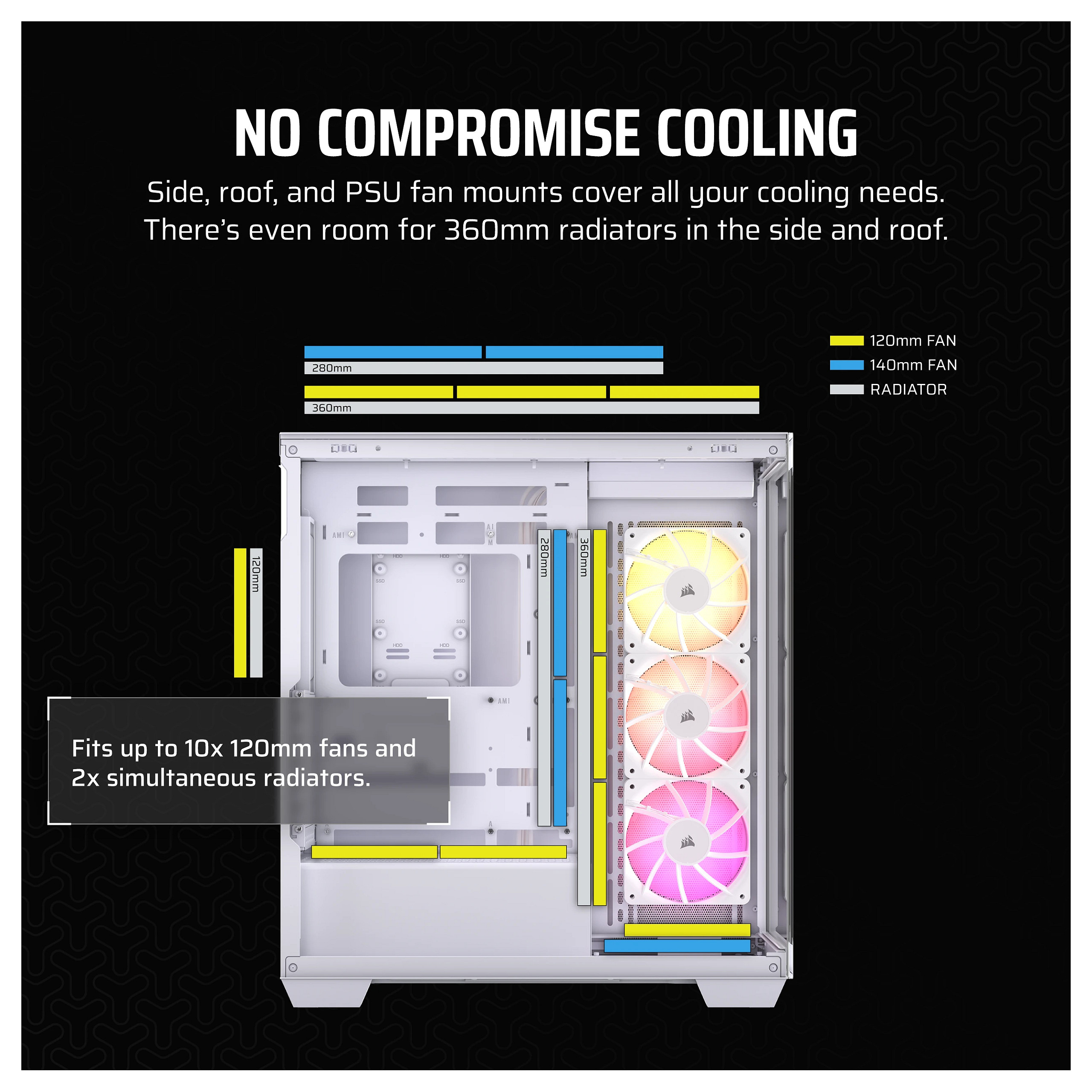 Kućište za računalo CORSAIR 3500X ARGB Mid Tower crna boja-18