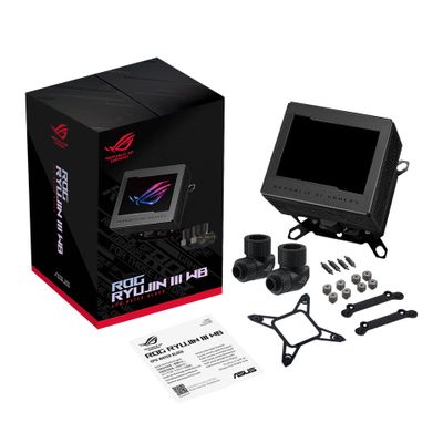 Vodeno hlađenje ASUS ROG RYUJIN III WB (3.5" LCD, Black)-2