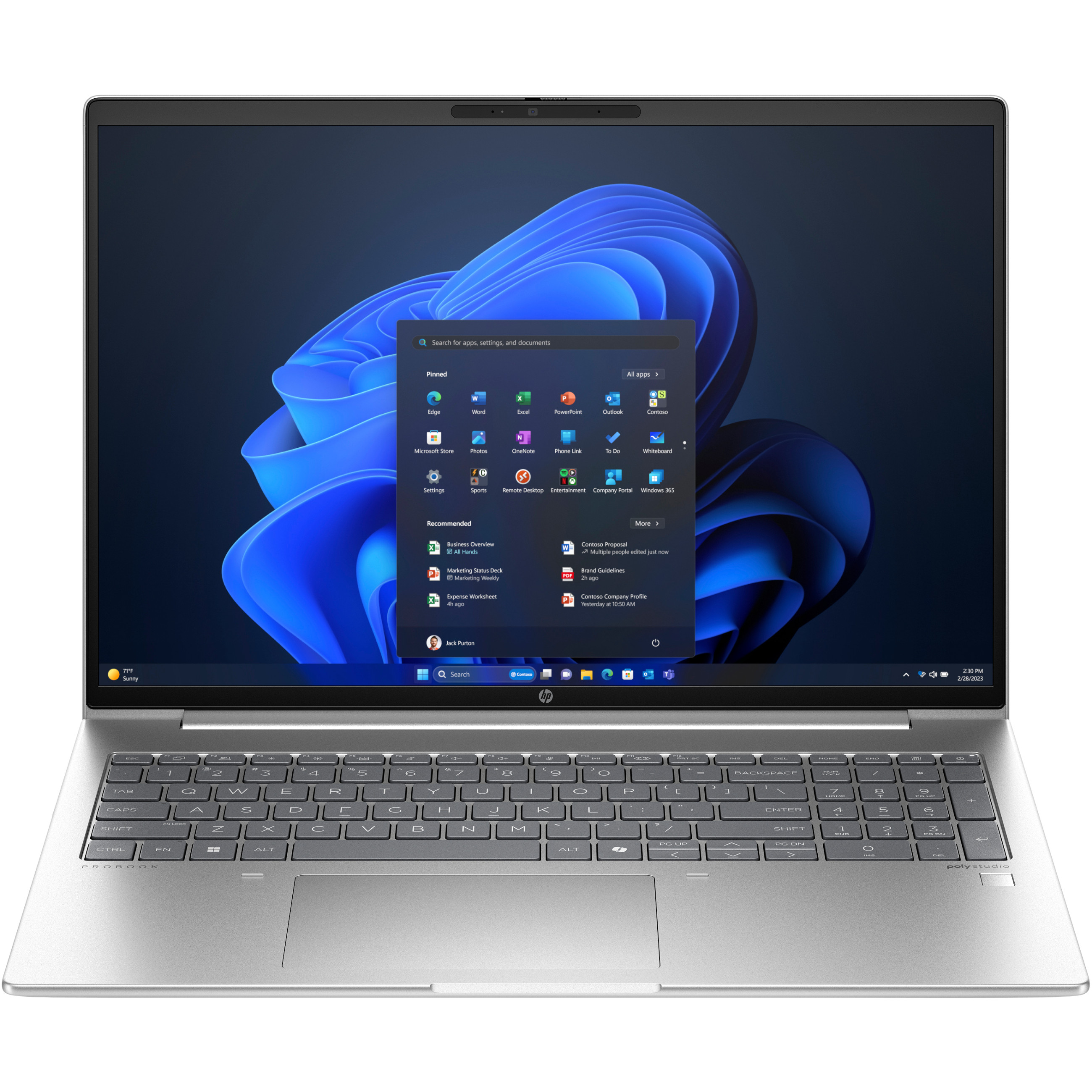 Laptop HP ProBook 460 G11 (16" IPS, FHD+ 1920x1200, Intel Core Ultra 5 125U, 16GB RAM, 512GB SSD, Intel Graphics, Win11Pro, bijeli) – internacionalna non HR tipkovnica-3