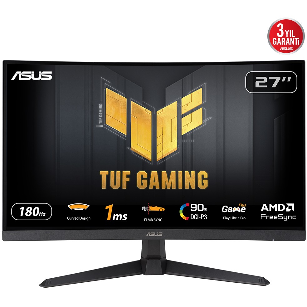 Monitor ASUS VG27VQ3B Gaming Curved (27", Full HD, 180 Hz, 1 ms, AMD FreeSync)-5