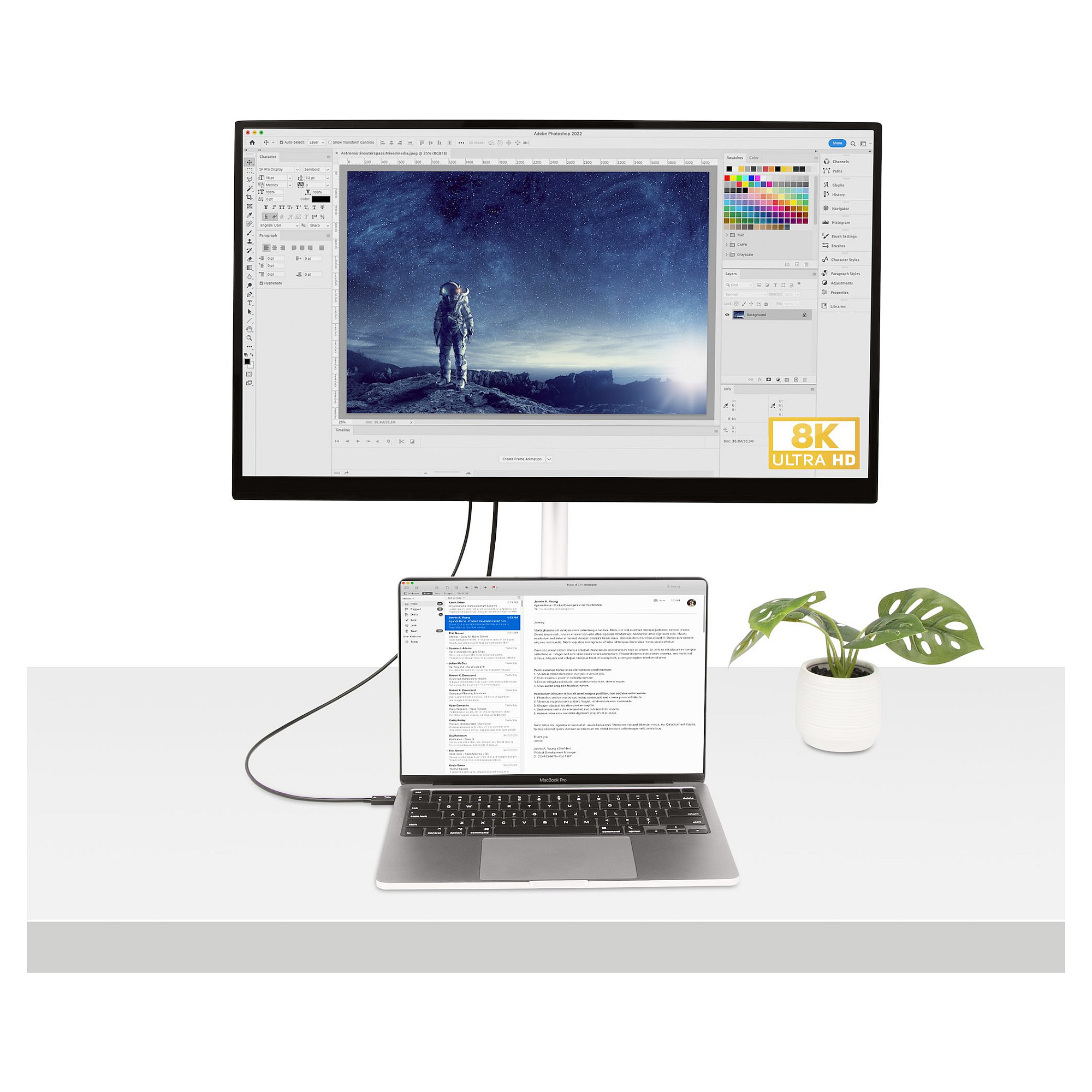 Kabel STARTECH Thunderbolt 4 (USB-C na USB-C, 40 Gbps, 100W PD, 8K video) 1m-11