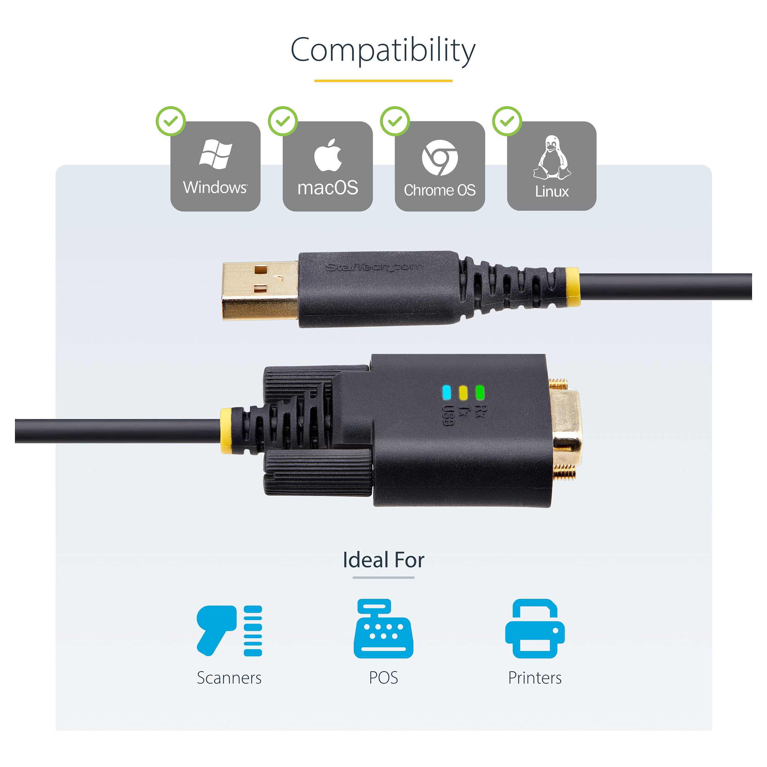 Kabel STARTECH USB TO SERIAL 3M (usb-a, rs-232)-17