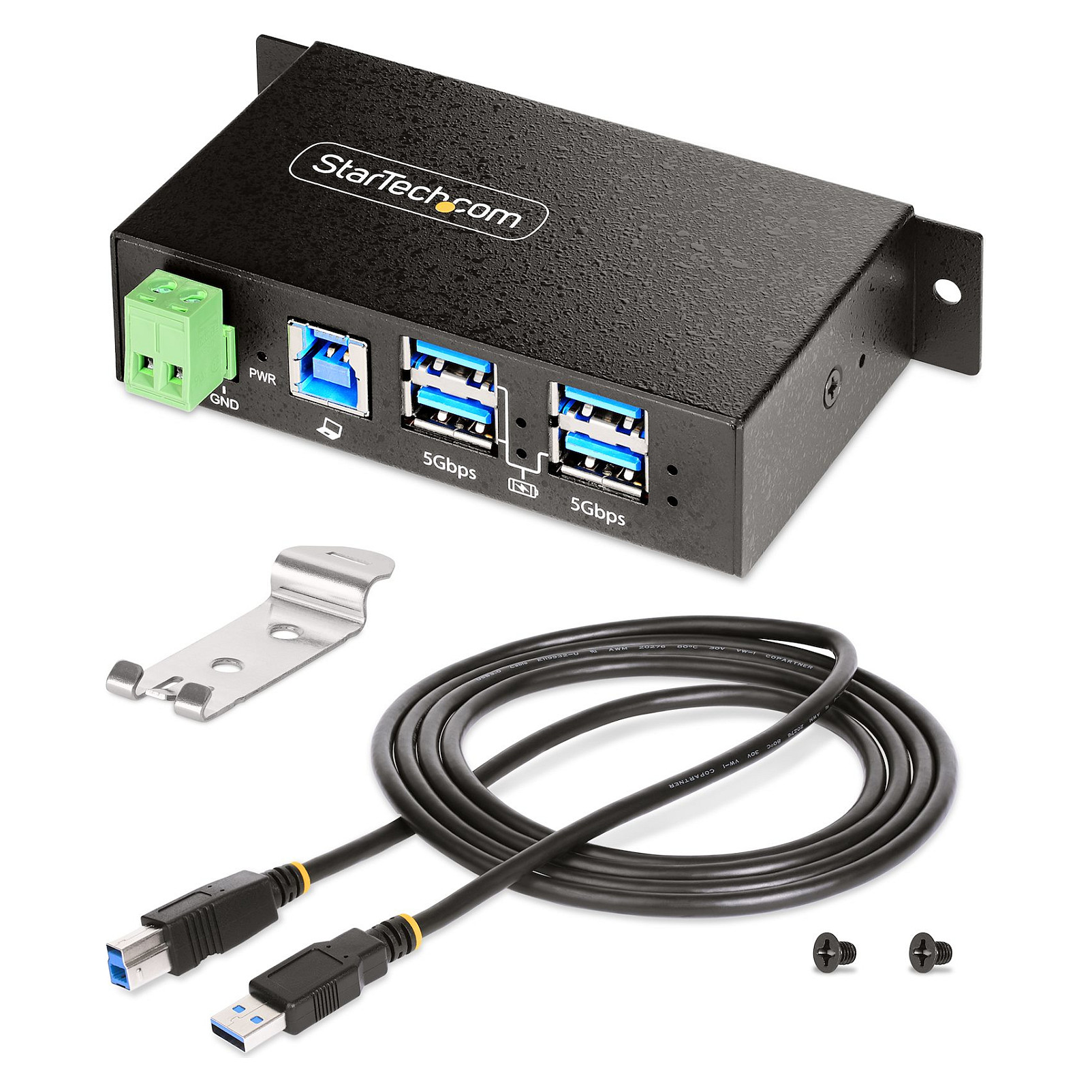 USB Hub STARTECH 4-Port Industrial (upravljiv, usb 3.2 gen 1, 5gbps, esd zaštita)-12