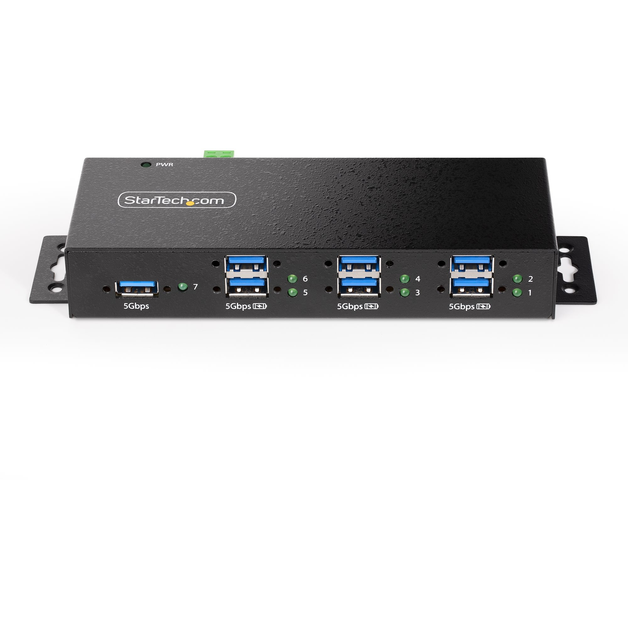USB Hub STARTECH 7-Port Industrial Housing (USB 3.0/3.1/3.2 Gen 1 5 Gbps, 7 USB-A portova, metalno kućište, ESD & Surge Protection)-9