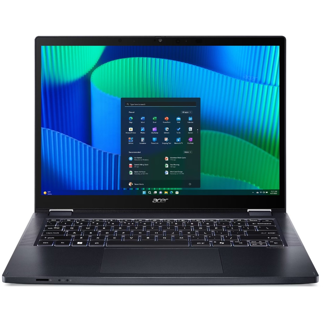 Laptop ACER TravelMate P4 TMP414RN-54 (14” IPS 1920 x 1200, Intel Core Ultra 7, 16GB RAM, 512GB SSD, Intel Graphics, Win11Pro) Slate Blue-5