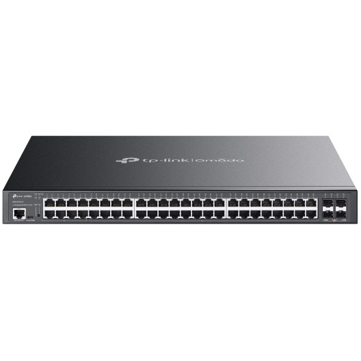 Switch TP-LINK Omada 48x GE SG3452XMPP (1U, 48x Gigabit Ethernet, 4x SFP+, PoE, crna boja)-1