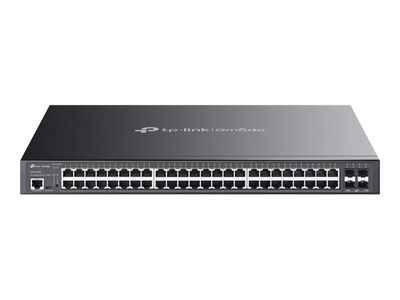 Switch TP-LINK Omada 48x GE SG3452XMPP (1U, 48x Gigabit Ethernet, 4x SFP+, PoE, crna boja)-0