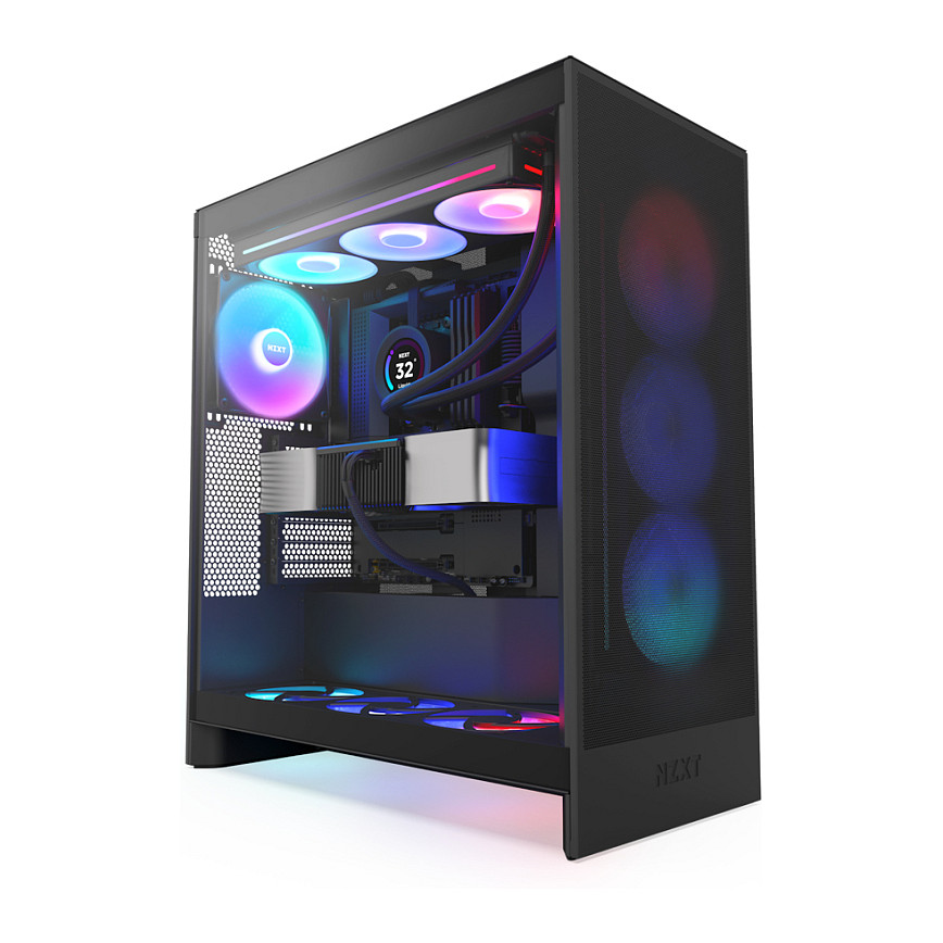 Case NZXT H7 Flow RGB Black Midi ATX (2024)-2
