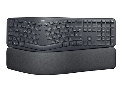 Logitech ERGO K860 Split Keyboard for Business - keyboard - German - graphite Input Device – internacionalna non HR tipkovnica-0