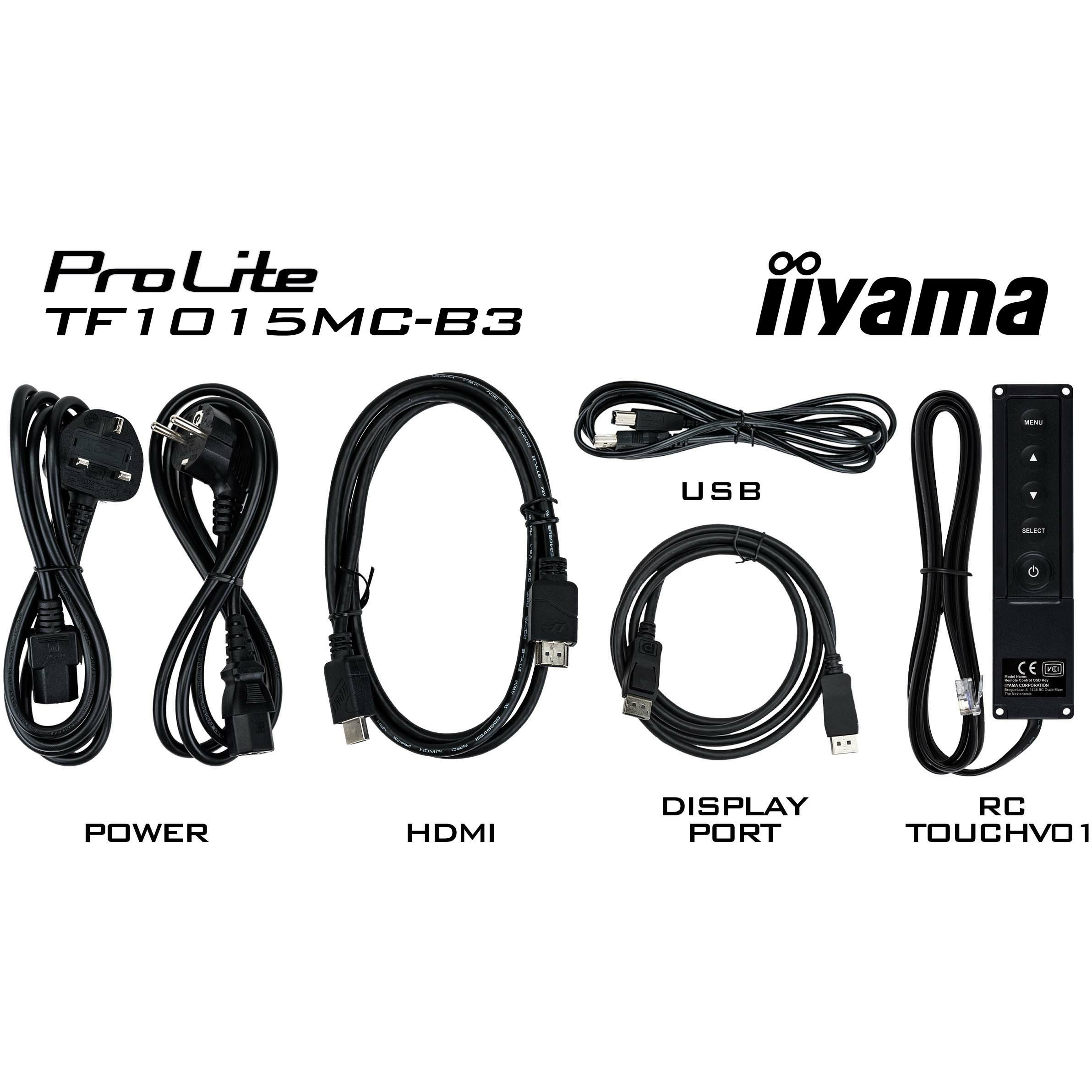 Monitor IIYAMA ProLite TF1015MC-B3 10.1" (1280 x 800, IPS, 10-točkovni dodir, IP65)-15