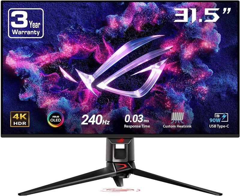 Monitor ASUS ROG Swift PG32UCDP (31.5" OLED, UHD, 240Hz) crni