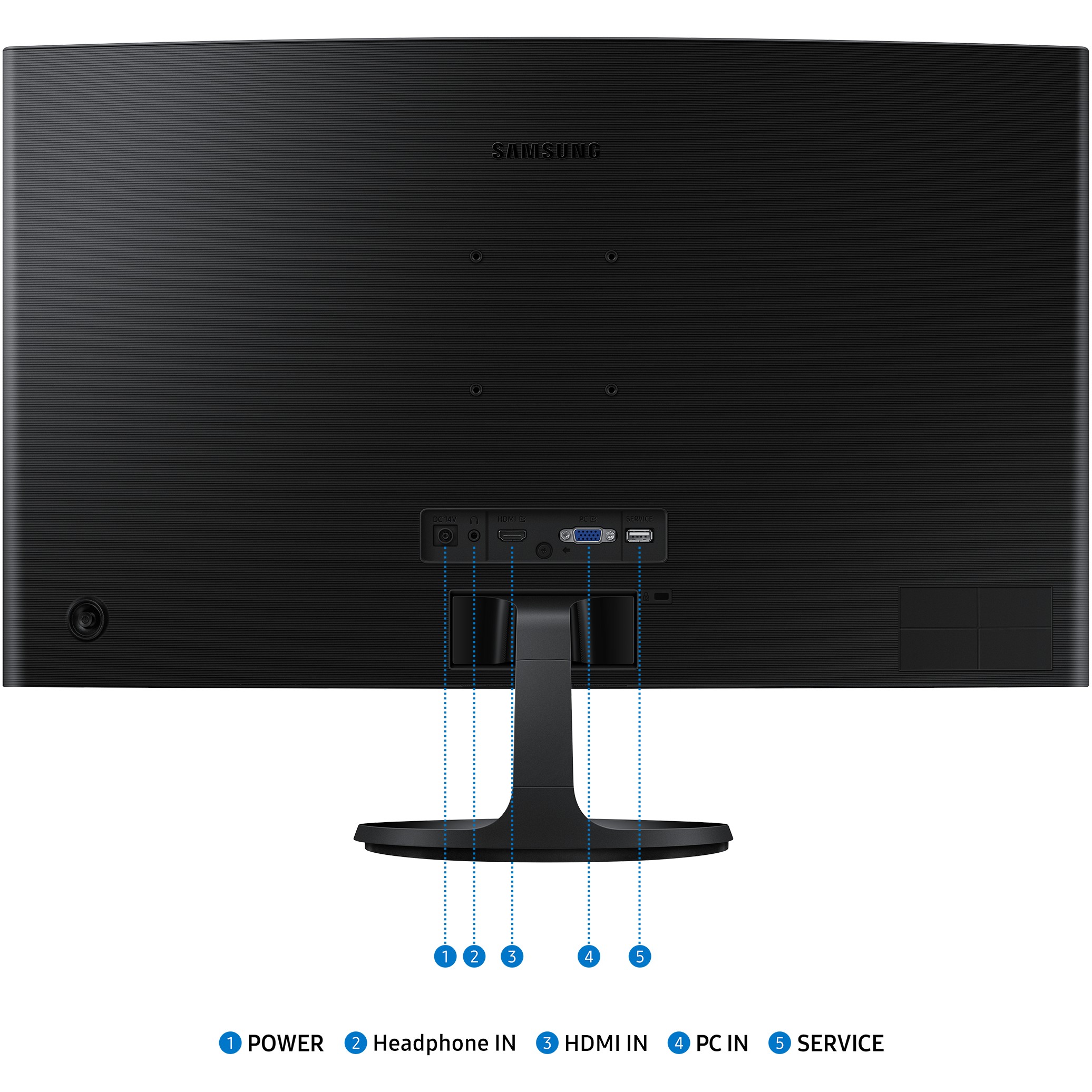 Monitor SAMSUNG LS27D360GAUXEN, VA Full HD, 100Hz, 4ms, D-Sub, HDMI, zakrivljen-6