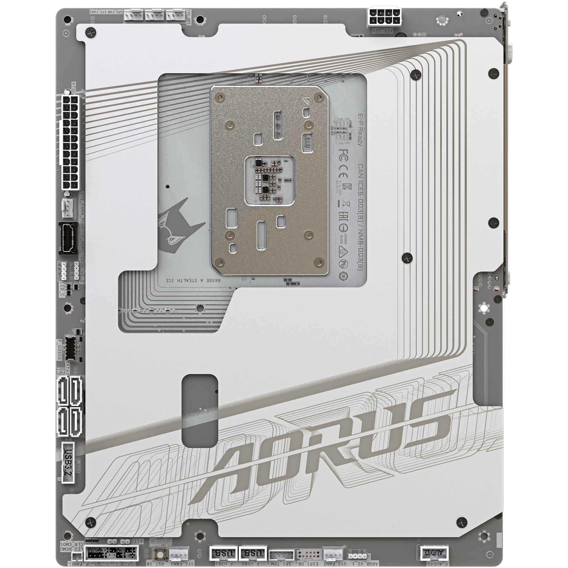 Matična ploča GIGABYTE AORUS B650E STEALTH ICE (Socket AM5, AMD B650, DDR5 SDRAM do 8000 MHz, USB-C 3.2 Gen 2x2/DisplayPort, 2.5 Gigabit Ethernet, Bluetooth 5.4, Wi-Fi 7)-5