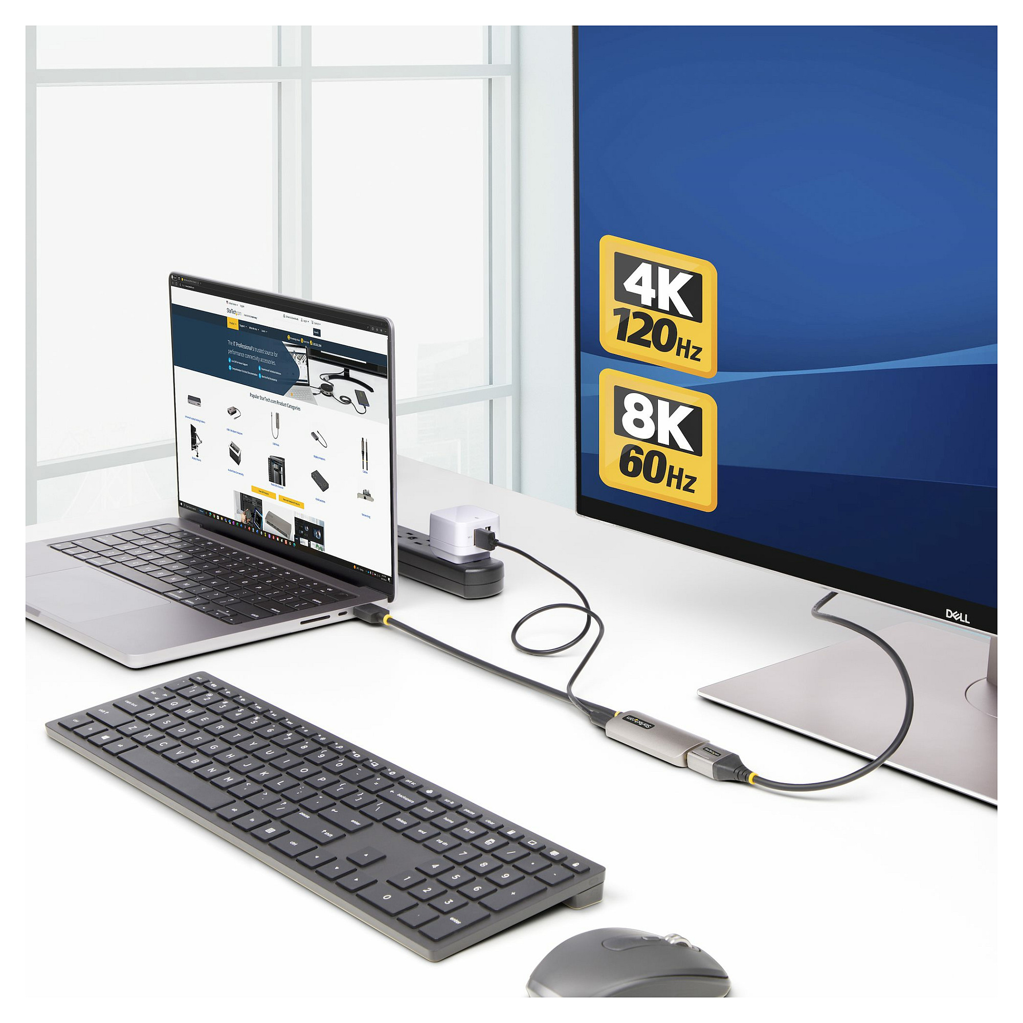 StarTech.com HDMI to DisplayPort Adapter, 8K 60Hz, Active Video Converter - adapter cable - 30 cm-10