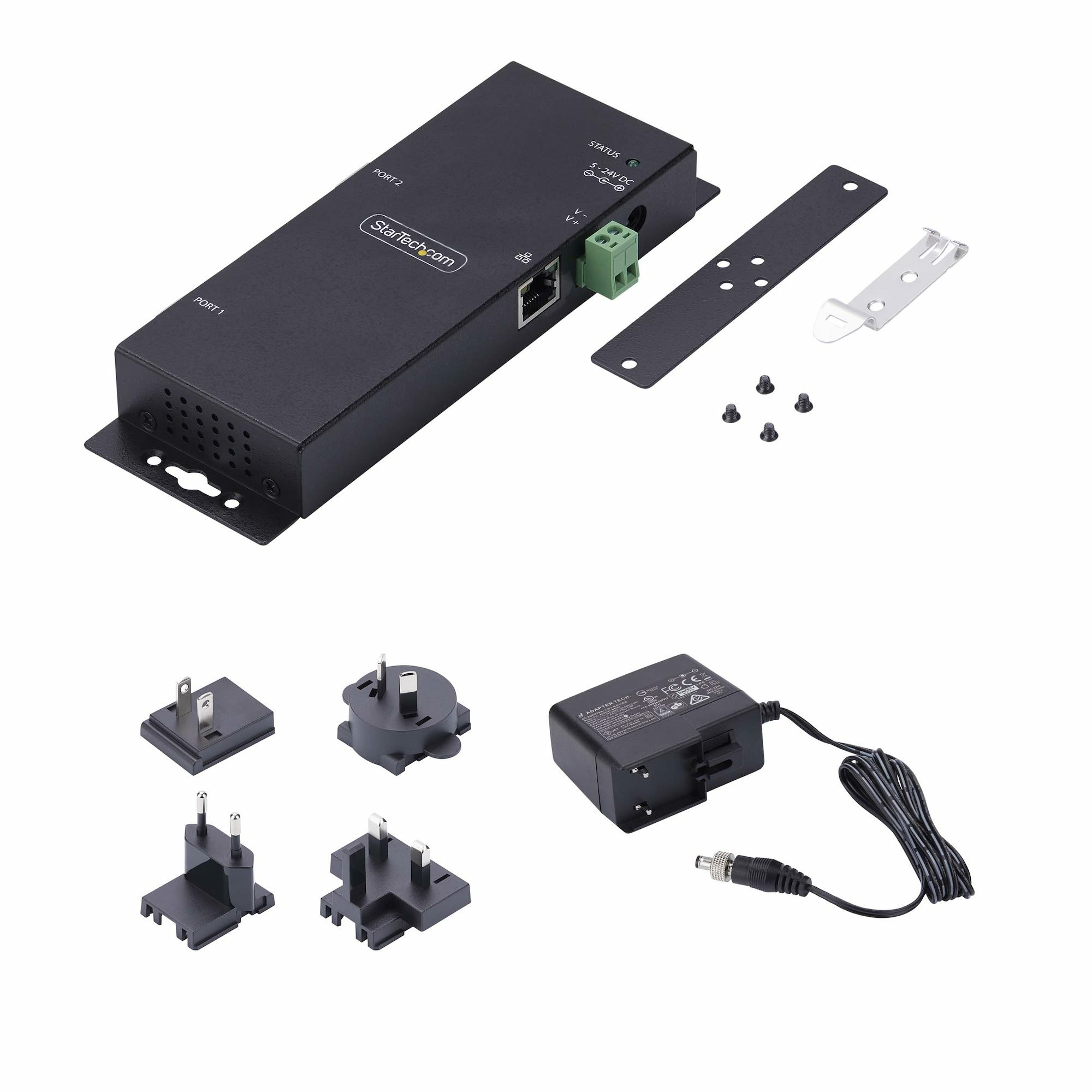 Adapter STARTECH.COM 2P Serial to Ethernet (RS232 DB9, IP LAN, metalno kućište)-14