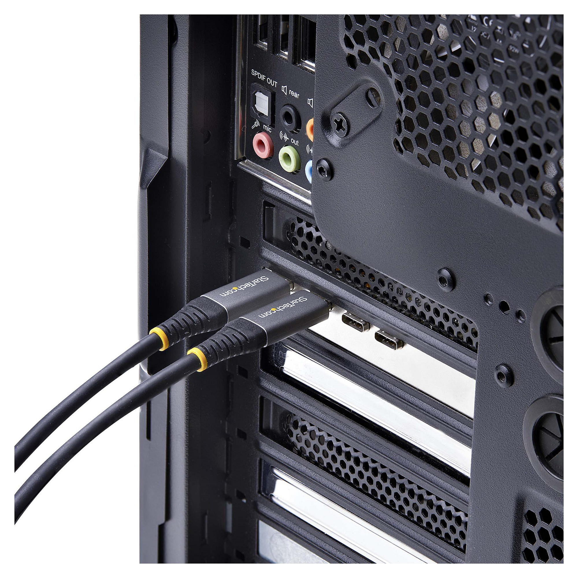 StarTech.com 5-Port USB PCIe Card, USB 3.2 10Gbps, PCI Express Card with 4x USB-C Ports, 1x USB-A Internal Port, USB PCIe Controller Card, Windows/macOS/Linux - USB adapter - PCIe 3.0 x4 - USB-C 3.2 Gen 1 x 4 + USB 3.2 Gen 1 x 1-12