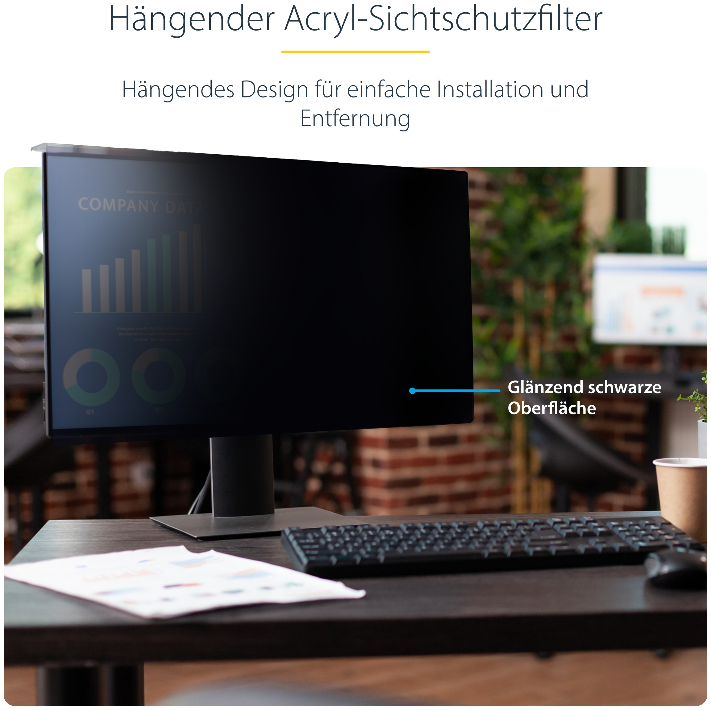 Monitor STARTECH 27-inch Privacy Screen (169)-21